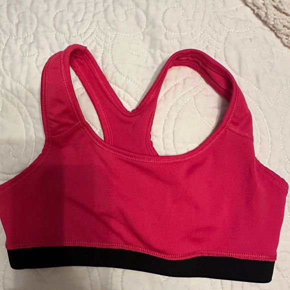 Nike Dri-Fit Girls’ Sports Bra - Size Medium (10-12 Big Kids) - Pink - Picture 4 of 5
